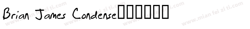 Brian James Condense字体转换